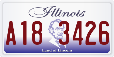 IL license plate A183426