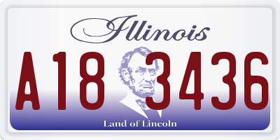 IL license plate A183436