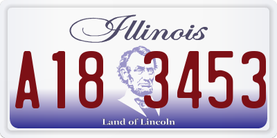 IL license plate A183453