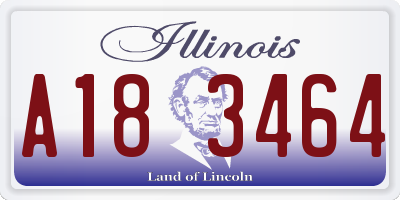 IL license plate A183464