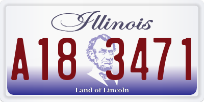 IL license plate A183471