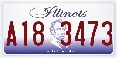 IL license plate A183473