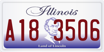 IL license plate A183506
