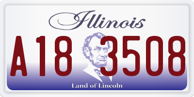 IL license plate A183508
