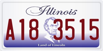 IL license plate A183515