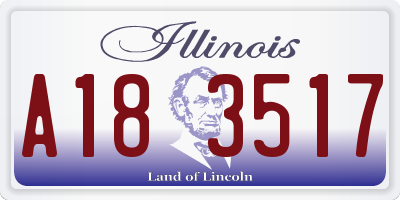 IL license plate A183517