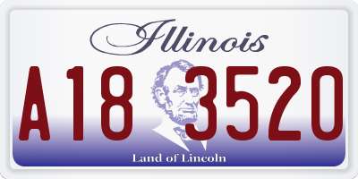 IL license plate A183520