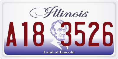 IL license plate A183526
