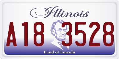 IL license plate A183528