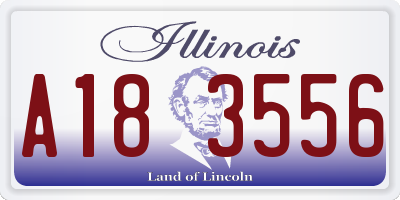 IL license plate A183556