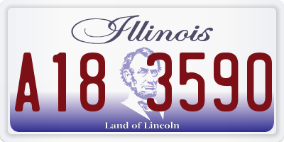 IL license plate A183590