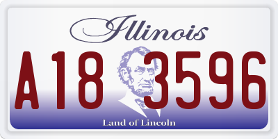 IL license plate A183596