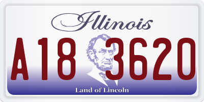 IL license plate A183620
