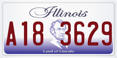IL license plate A183629