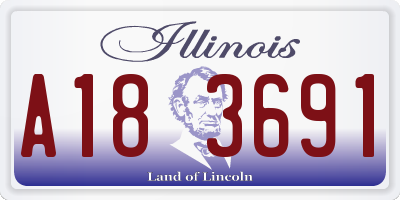 IL license plate A183691