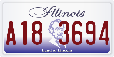 IL license plate A183694