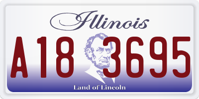 IL license plate A183695