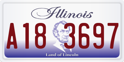 IL license plate A183697