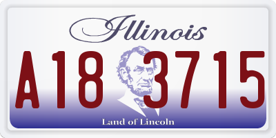 IL license plate A183715