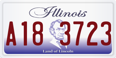IL license plate A183723