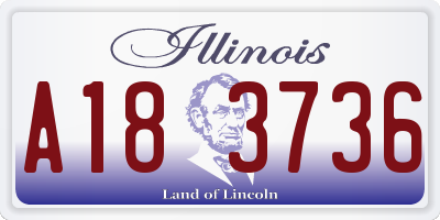 IL license plate A183736