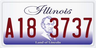 IL license plate A183737