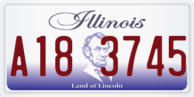 IL license plate A183745