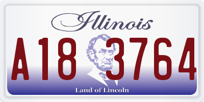 IL license plate A183764
