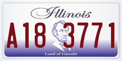 IL license plate A183771