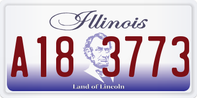 IL license plate A183773