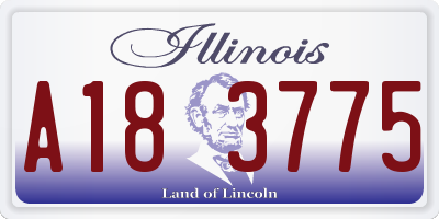 IL license plate A183775
