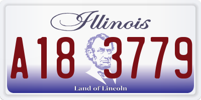 IL license plate A183779
