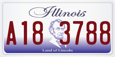 IL license plate A183788