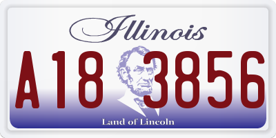 IL license plate A183856