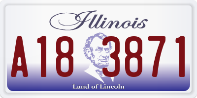 IL license plate A183871