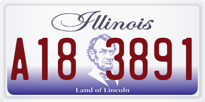 IL license plate A183891