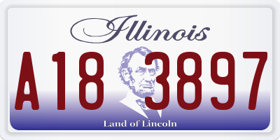 IL license plate A183897