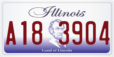 IL license plate A183904