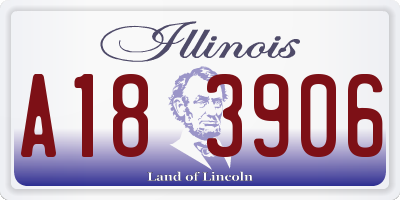 IL license plate A183906