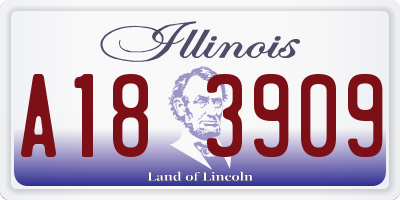 IL license plate A183909