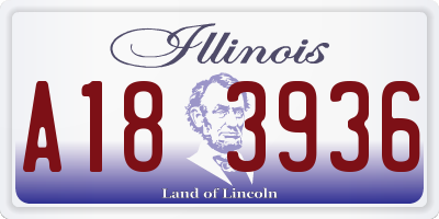 IL license plate A183936