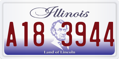 IL license plate A183944