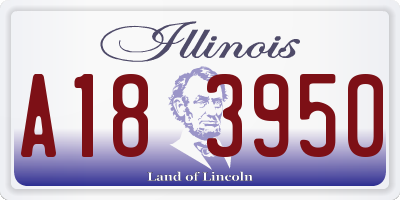 IL license plate A183950