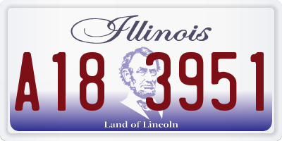 IL license plate A183951