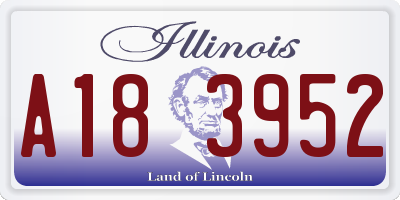 IL license plate A183952