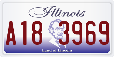 IL license plate A183969