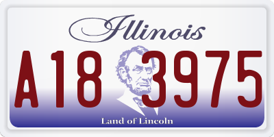 IL license plate A183975