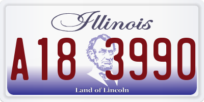 IL license plate A183990