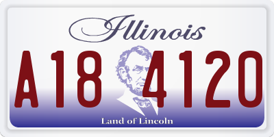 IL license plate A184120