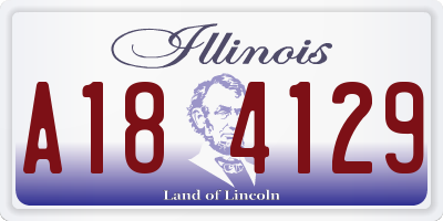 IL license plate A184129